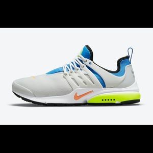 Nike White and Blue Sneakers